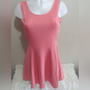 NWOT wet seal woman's size medium coral open back with bow dress
